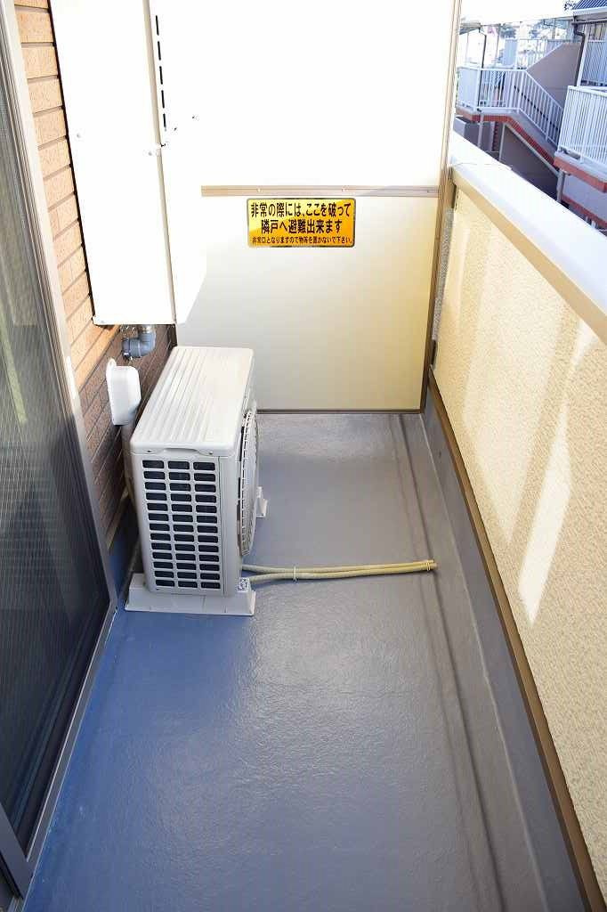 サンライズ　１２のバルコニー|お洗濯にも便利なバルコニー付き