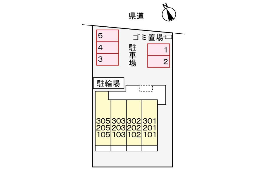 サンライズ　１２の駐車場|駐車場完備です