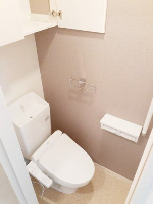 【トイレ】 | シダーコートＡ | 清潔感のあるトイレです