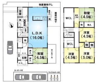 【間取り】 | 守山市欲賀町　中古戸建