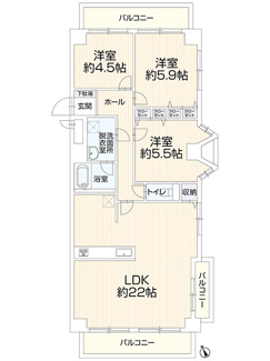 【間取り】 | サンシティ稲熊ガーデン