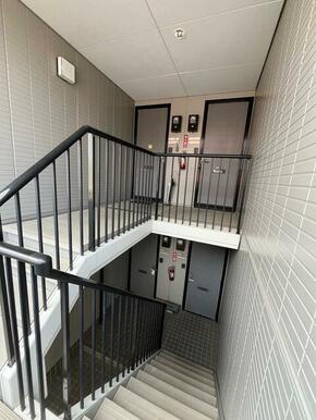 熊本市東区御領８丁目のアパートのロビー