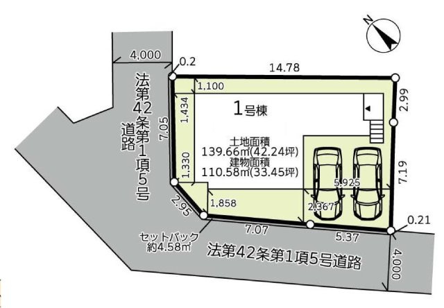 【横浜市旭区今宿町2666-12新築戸建て】★仲介手数料無料★（東希望が丘小学校・希望が丘中学校）の区画図