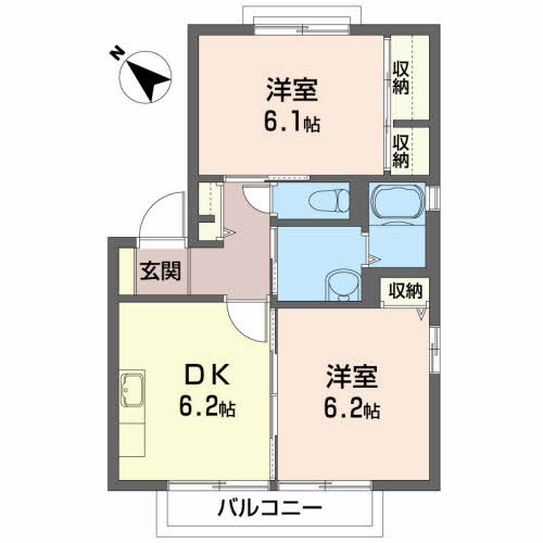 ディアスさくらまちの間取り