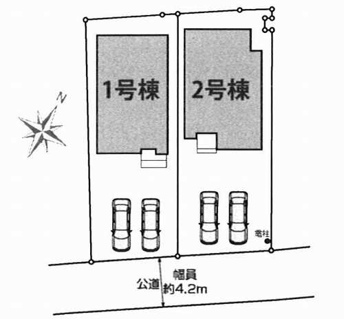 相模原市南区上鶴間4期　新築戸建全2棟の区画図
