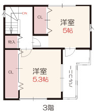 【仲介手数料無料】所沢市山口26期　全1棟　所沢市の新築住宅なら西武ハウジングの間取り