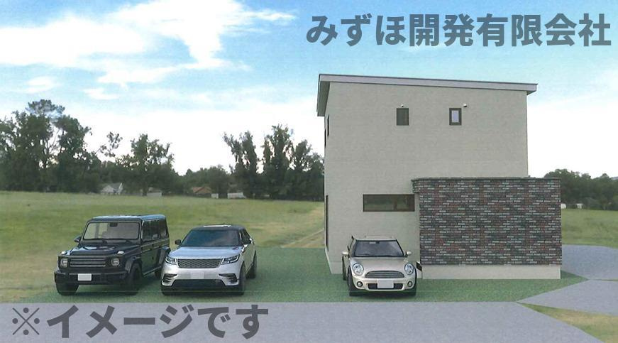 東根市神町西1丁目79-25Eの外観パース|※イメージパースです。