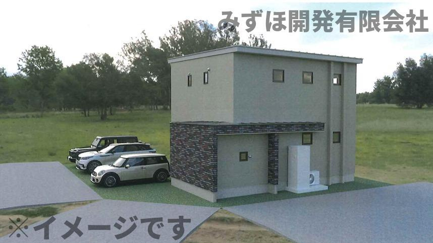 東根市神町西1丁目79-25Eの外観パース|※イメージパースです。