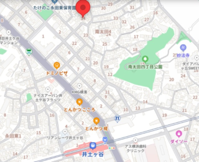 サンライト南太田の地図