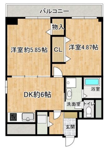 古町ツインタワーハイツの間取り