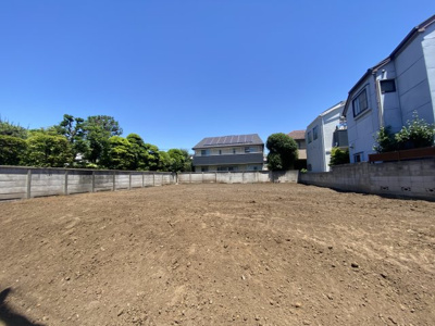【前面道路含む現地写真】 | 富士見ヶ丘３区画 | 日当り良好　※古家解体中