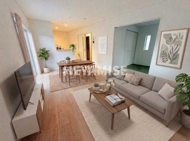 長崎市磯道町新築戸建の居間・リビング