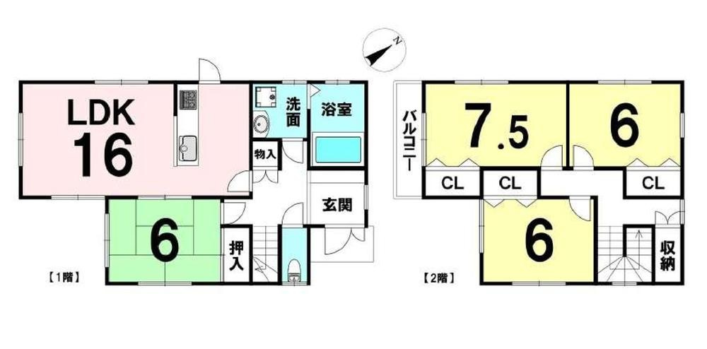 守山市小島町　中古戸建の間取り