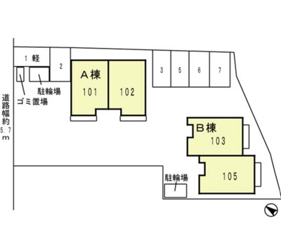 【区画図】 | 向屋敷A棟