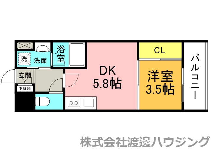 MCOURT江坂の間取り