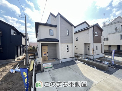 【外観】 | ブルーミングガーデン下野市駅東2丁目　3号棟 | まもなく完成！室内のご見学可能です☆