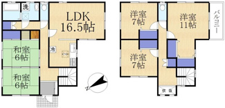 【間取り】 | 守山市大林町　中古戸建