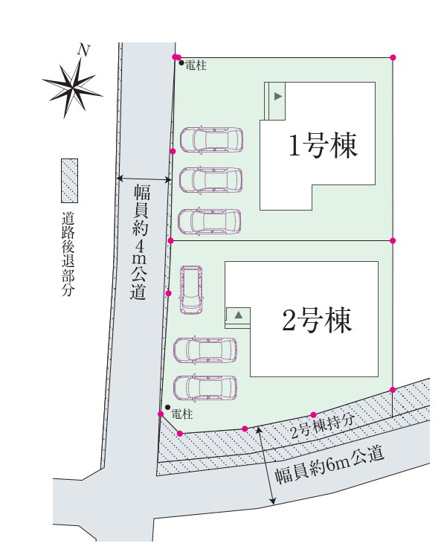 【区画図】 | 富士宮市淀師　新築戸建て　1号棟