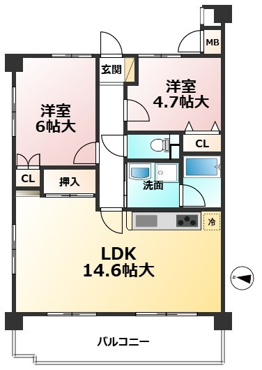 【間取り】 | スタシオン海の中道パークサイド