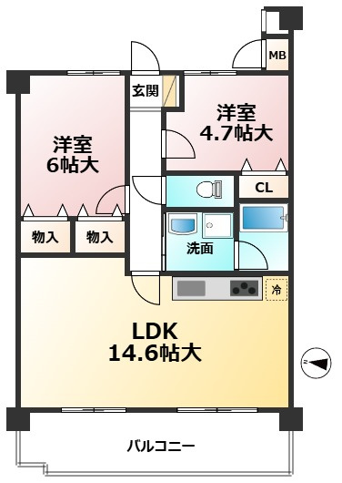 【間取り】 | スタシオン海の中道パークサイド