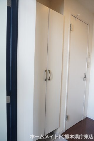 熊本市東区下南部３丁目の賃貸マンションの玄関