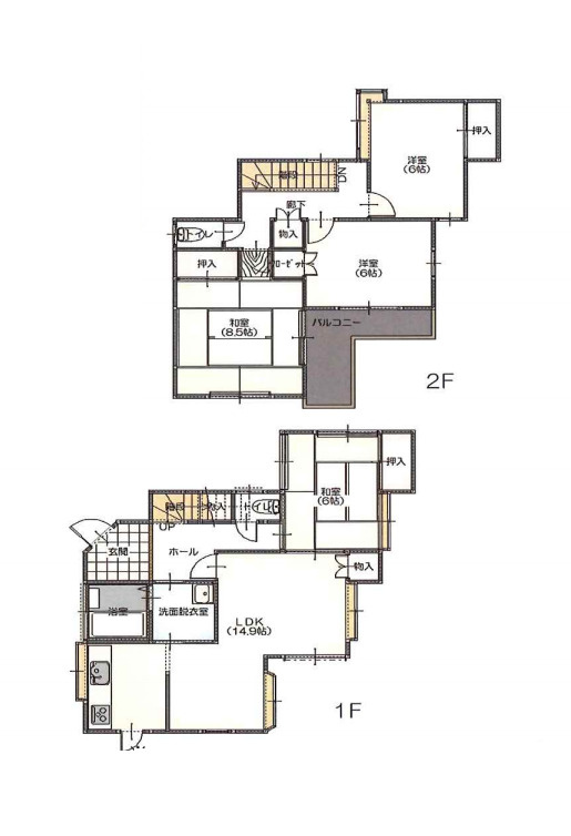鴻巣市登戸　中古戸建の間取り|鴻巣市登戸　中古戸建、4LDK、土地面積106.42m2、建物面積102.88m2