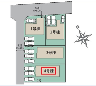 【区画図】 | ブルーミングガーデン下野市駅東2丁目　4号棟 | 【全3棟】各号棟の詳細については、お気軽にお問い合わせください♪