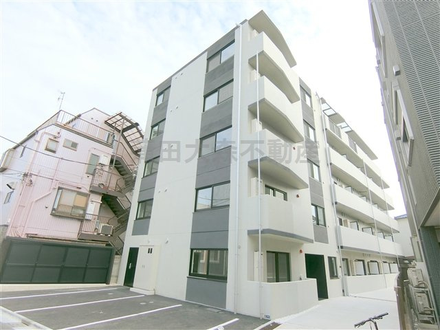 THE CLASS Omori residenceの外観|2019年8月築　RC鉄筋コンクリート造地上5階建て1K～1LDK総戸数29戸
東京都大田区大森西5丁目　京浜急行本線大森町駅近徒歩4分、梅屋敷駅徒歩8分