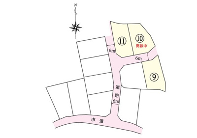 【区画図】 | フィールズ西岐波（山村）２期