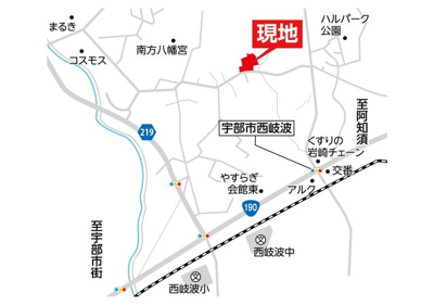 【地図】 | フィールズ西岐波（山村）２期