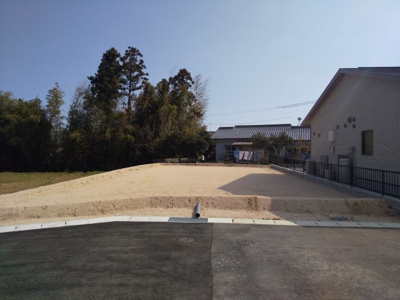 【前面道路含む現地写真】 | フィールズ西岐波（山村）２期 | ９号地前面