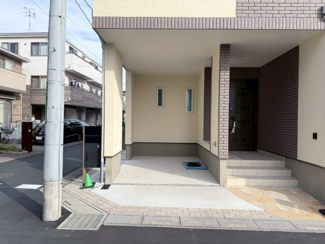 川口市本前川１丁目Ⅰ期　新築一戸建て　1号棟の駐車場|駐車場があるので、車を買う予定の方も安心です