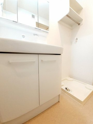 【洗面所】 | ミルネハイツ５ | 使いやすい洗面所です