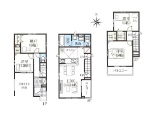【間取り】 | 川口市本前川3期　4号棟