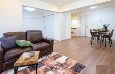 【居間・リビング】 | シティーコーポパルナス廻田パート２ | ※施工例