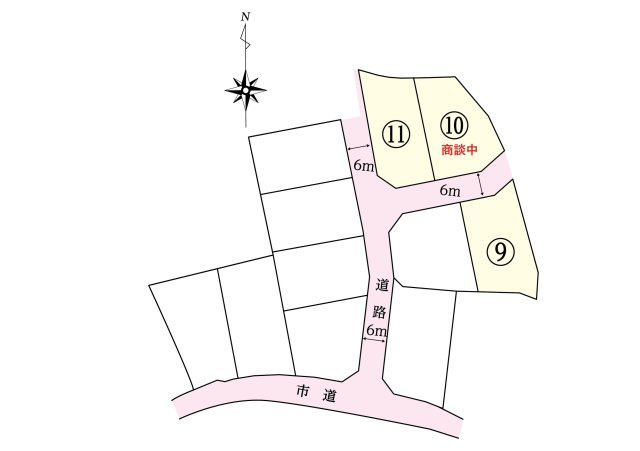 【区画図】 | フィールズ西岐波（山村）２期