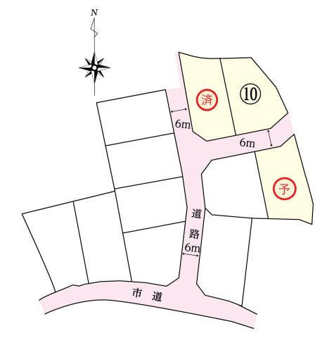 【区画図】 | フィールズ西岐波（山村）２期