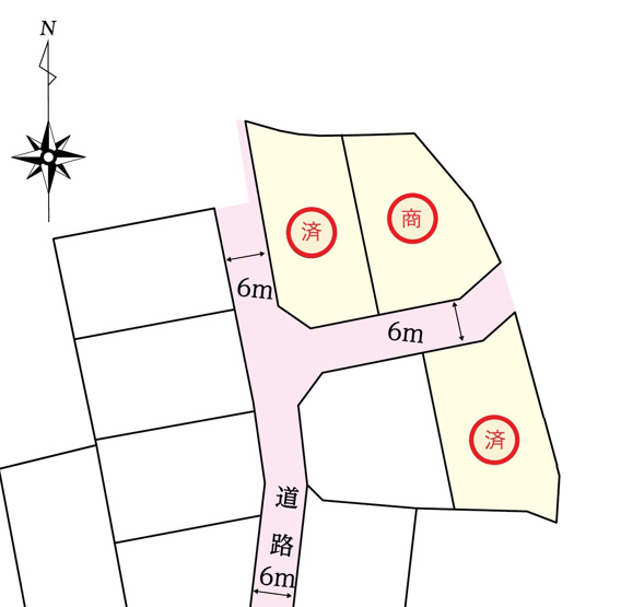 【区画図】 | フィールズ西岐波（山村）２期