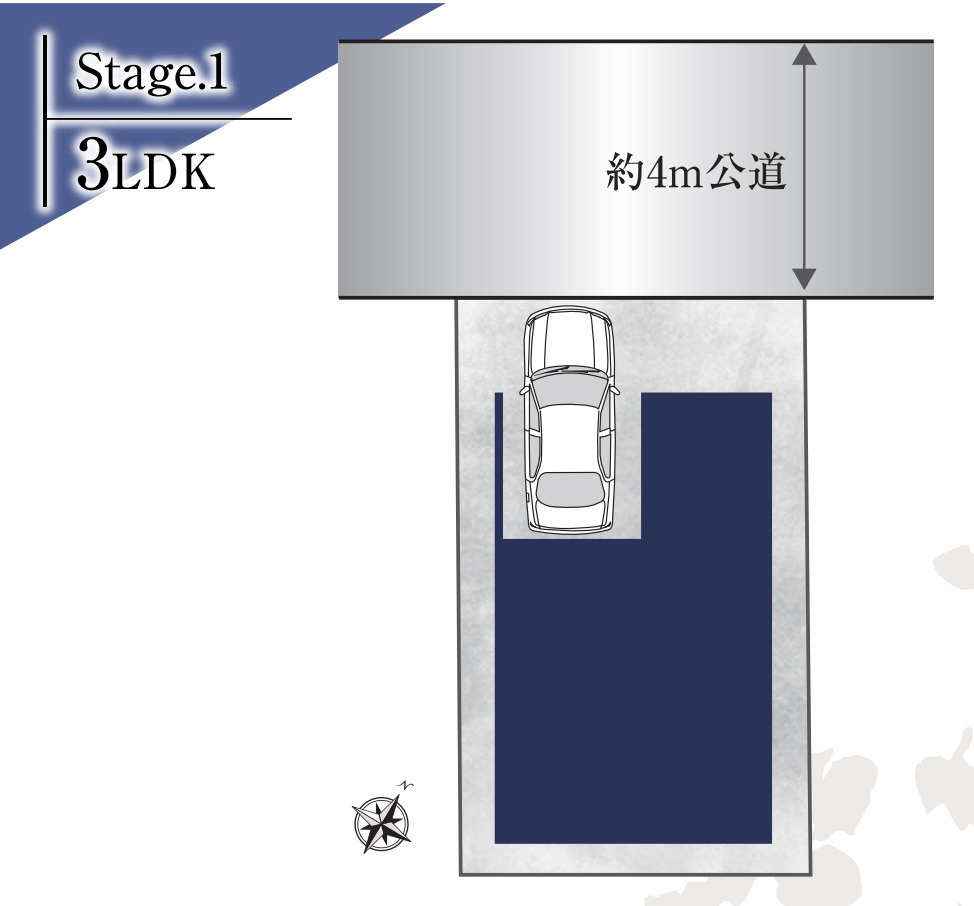 川口市本前川3丁目Ⅲ期　新築一戸建て　1号棟の区画図|１号棟