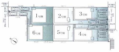 相模原市南区相武台3期　新築戸建全6棟　4号棟の区画図