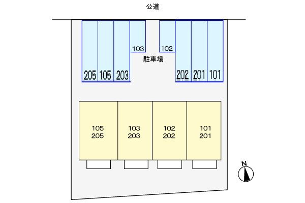 グリーンハイツⅠの駐車場|駐車場があります
