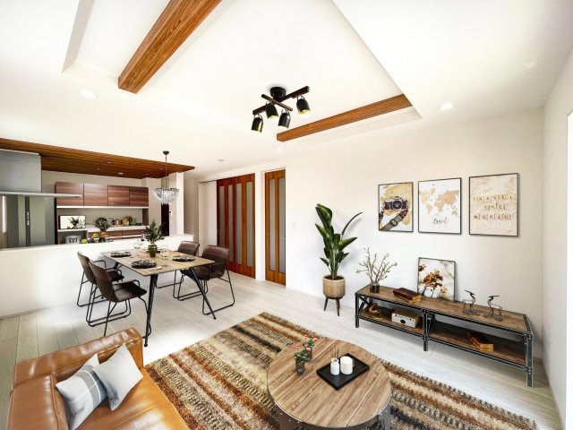 豊田市山之手9丁目　新築分譲住宅　全1棟　1号棟の居間・リビング