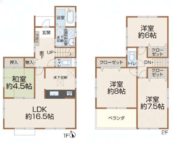 茅ヶ崎市ひばりが丘の中古一戸建の画像