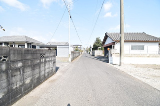 【前面道路含む現地写真】 | 鹿屋市旭原町　分譲地B | 西側