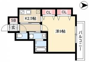 【間取り】 | アプレシオ八田