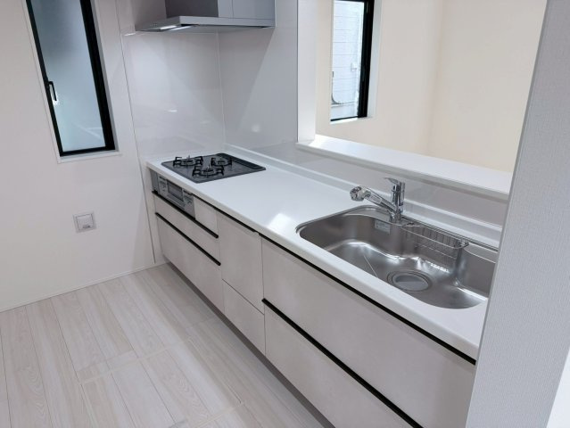 川口市本前川5期　新築一戸建て　1号棟のキッチン|キッチンでお料理をお楽しみください