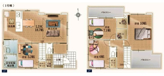 【間取り】 | 川越市田町　新築分譲　東武東上線『川越市駅』徒歩8分　【泉小学区】