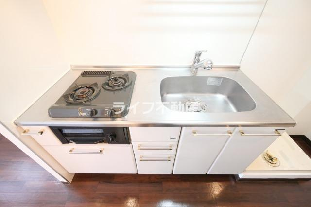 東小橋Ⅱ番館のキッチン|キッチンです