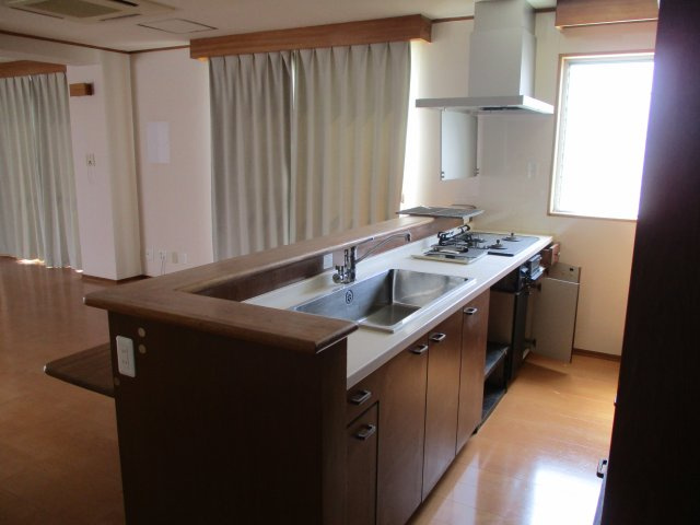 山口市矢原の店付住宅のキッチン|2階