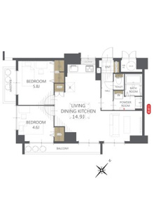 【間取り】エクレール愛宕 